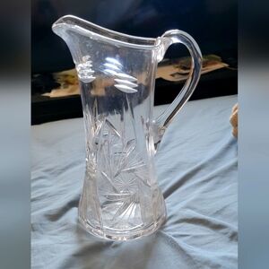 Elegant Clear Glass Pitcher